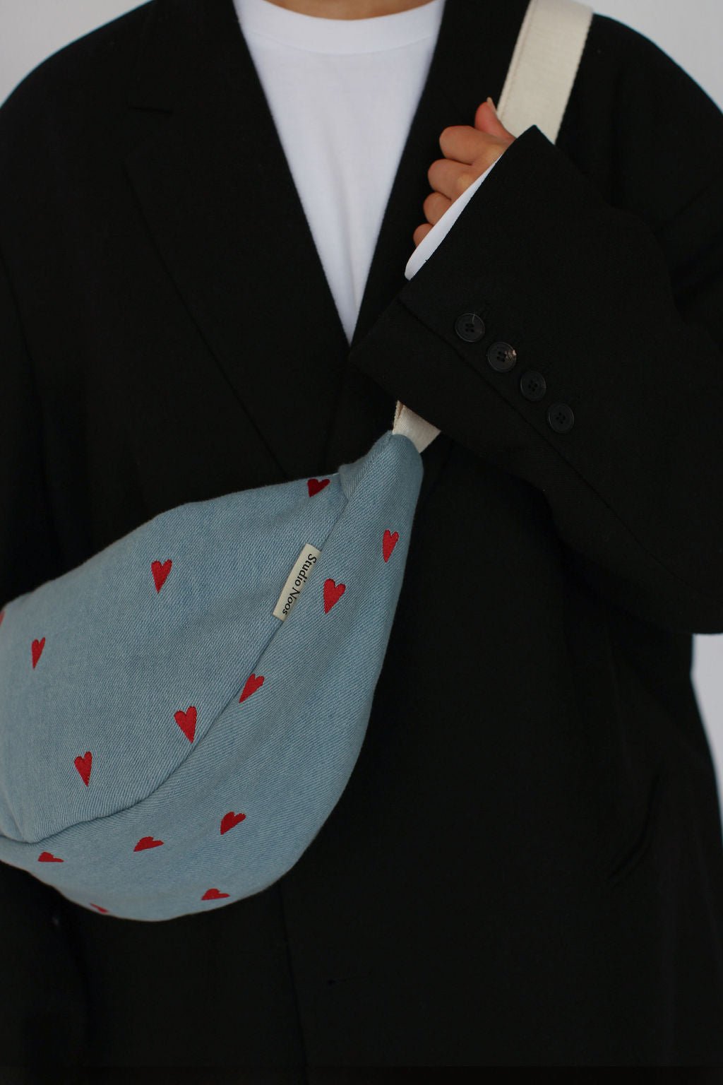 Crossbody ledvinka STUDIO NOOS Denim Hearts | Stylové doplňky pro děti a ženy | Lavly.cz