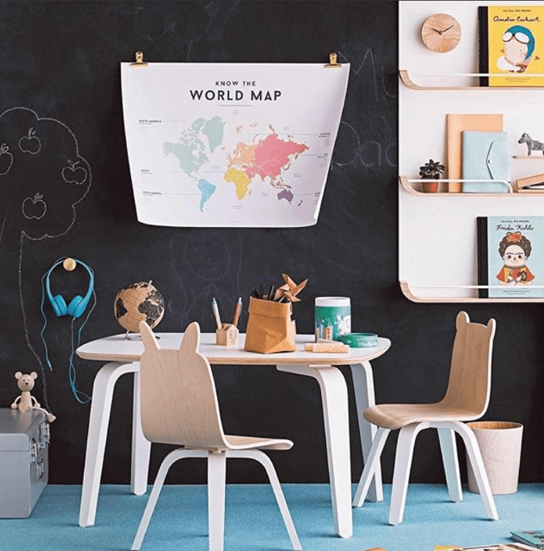 Set 2 židlí OEUF NYC - Medvěd | Stylové doplňky pro děti a ženy | Lavly.cz