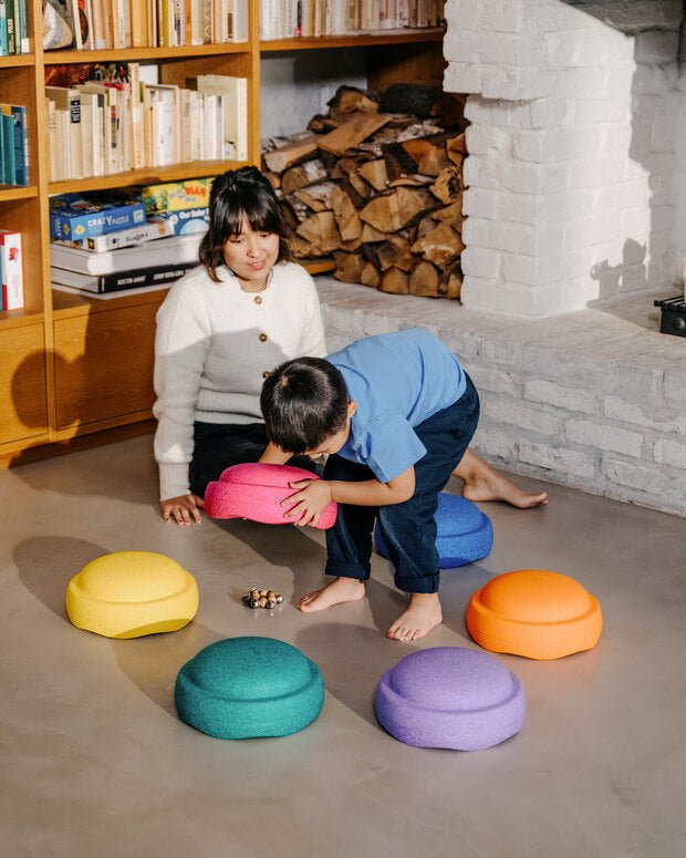 STAPELSTEIN® 6 ks Original Rainbow Classic Balanční kameny | Stylové doplňky pro děti a ženy | Lavly.cz