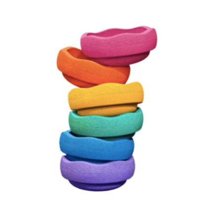 STAPELSTEIN® 6 ks Original Rainbow Classic Balanční kameny | Stylové doplňky pro děti a ženy | Lavly.cz