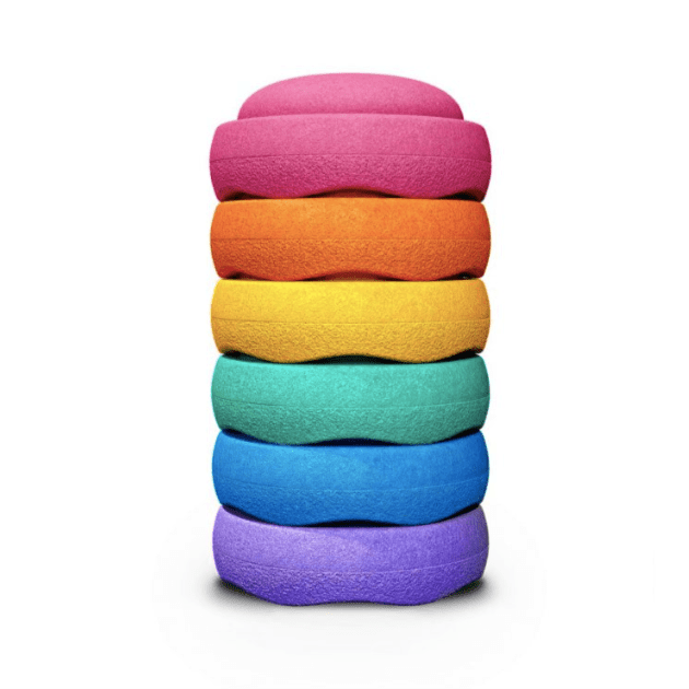 STAPELSTEIN® 6 ks Original Rainbow Classic Balanční kameny | Stylové doplňky pro děti a ženy | Lavly.cz