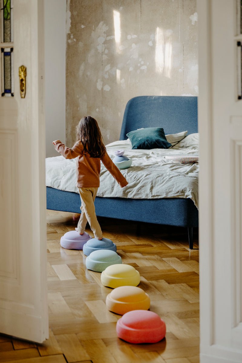 STAPELSTEIN® 6 ks Original Rainbow Pastel Balanční kameny | Stylové doplňky pro děti a ženy | Lavly.cz