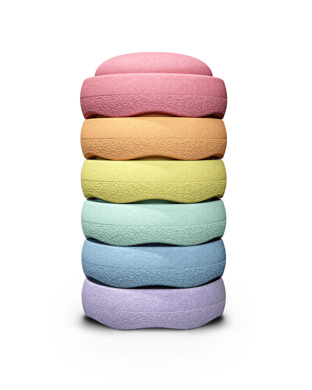 STAPELSTEIN® 6 ks Original Rainbow Pastel Balanční kameny | Stylové doplňky pro děti a ženy | Lavly.cz