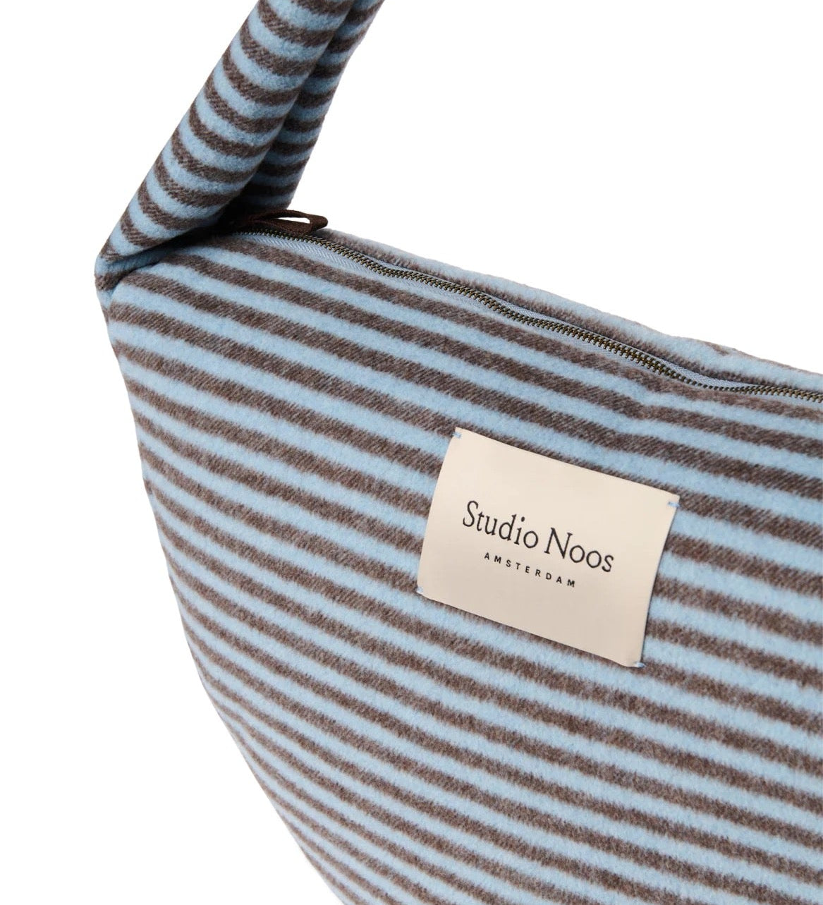 Crossbody taška STUDIO NOOS Light Blue / Brown Stripy Wool | Lavly.cz