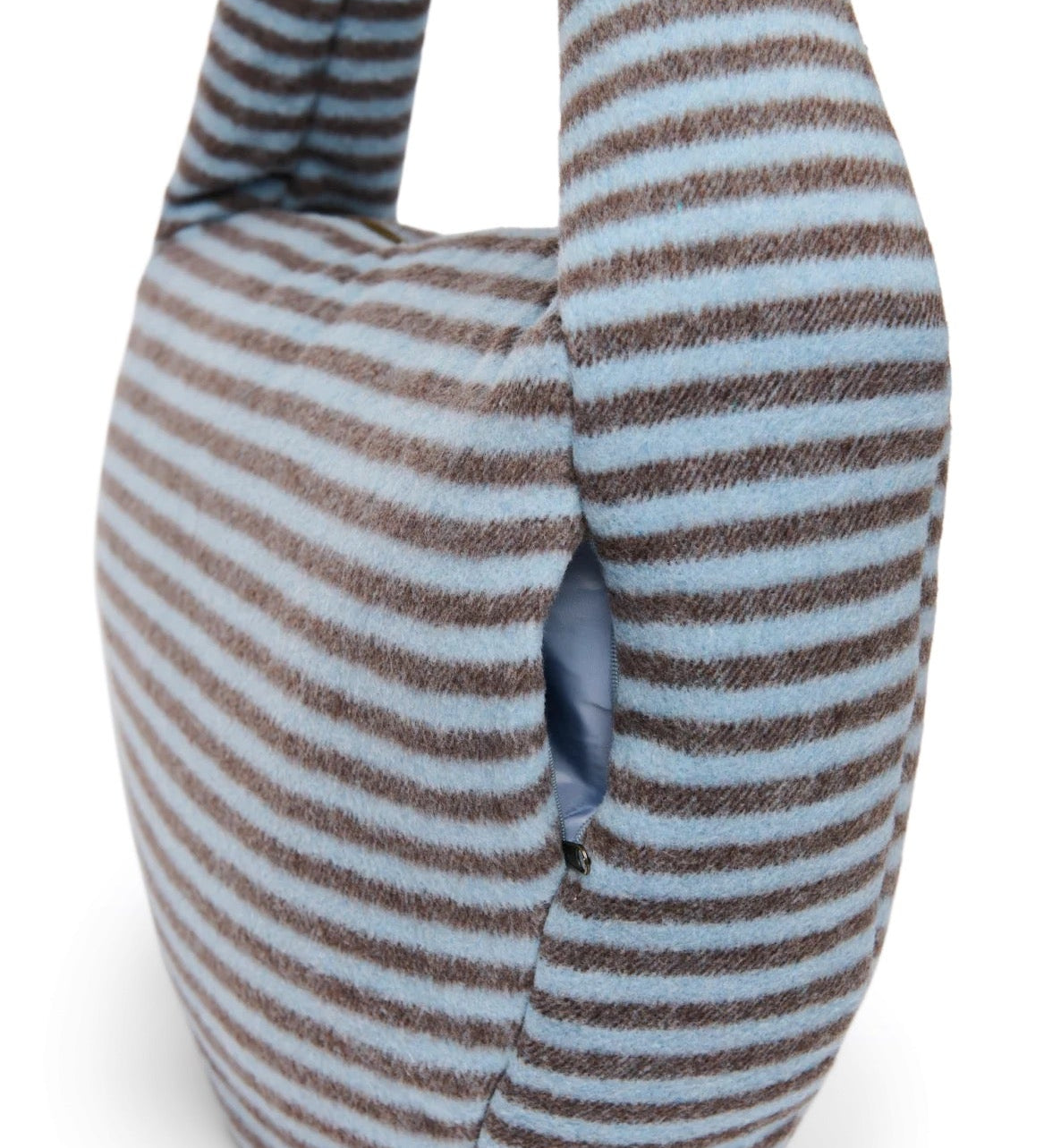 Crossbody taška STUDIO NOOS Light Blue / Brown Stripy Wool | Lavly.cz