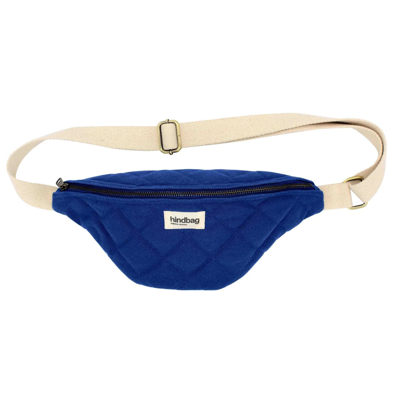Crossbody ledvinka HINDBAG Olivia Quilted Electric Blue | Lavly.cz