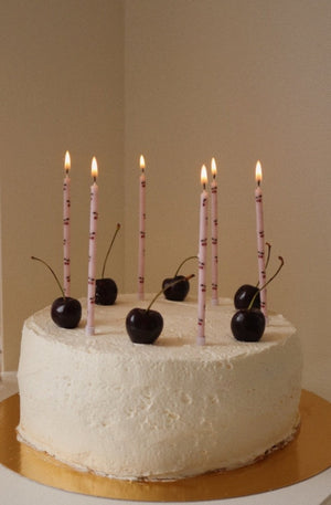 Sviečky na tortu KONGES SLOJD Cherry