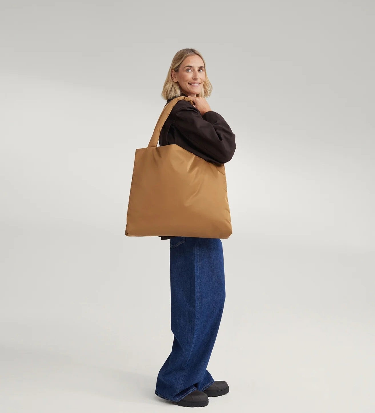 Taška Mom Bag STUDIO NOOS Brown Technical Puffy | Lavly.cz