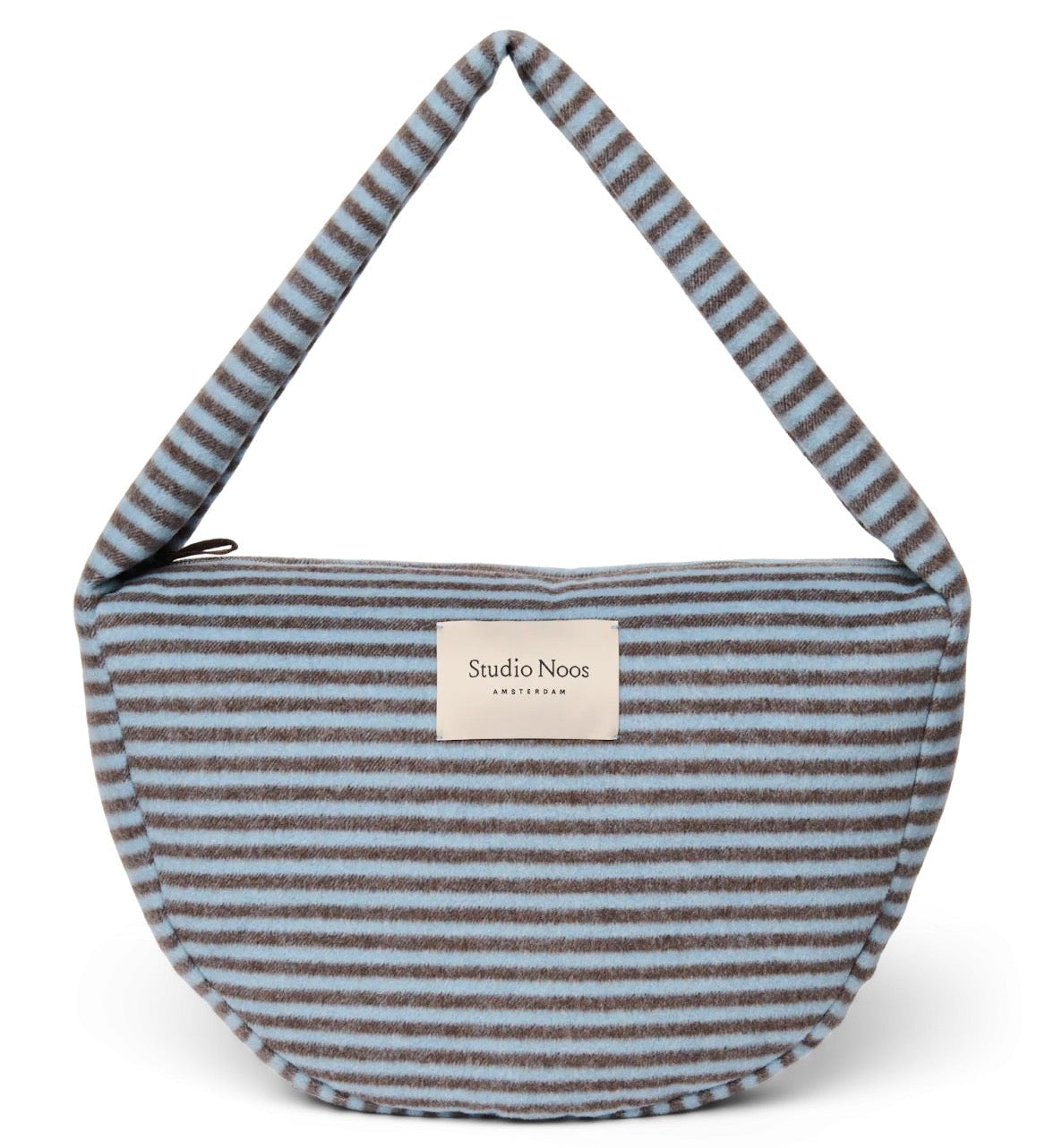 Crossbody taška STUDIO NOOS Light Blue / Brown Stripy Wool | Lavly.cz