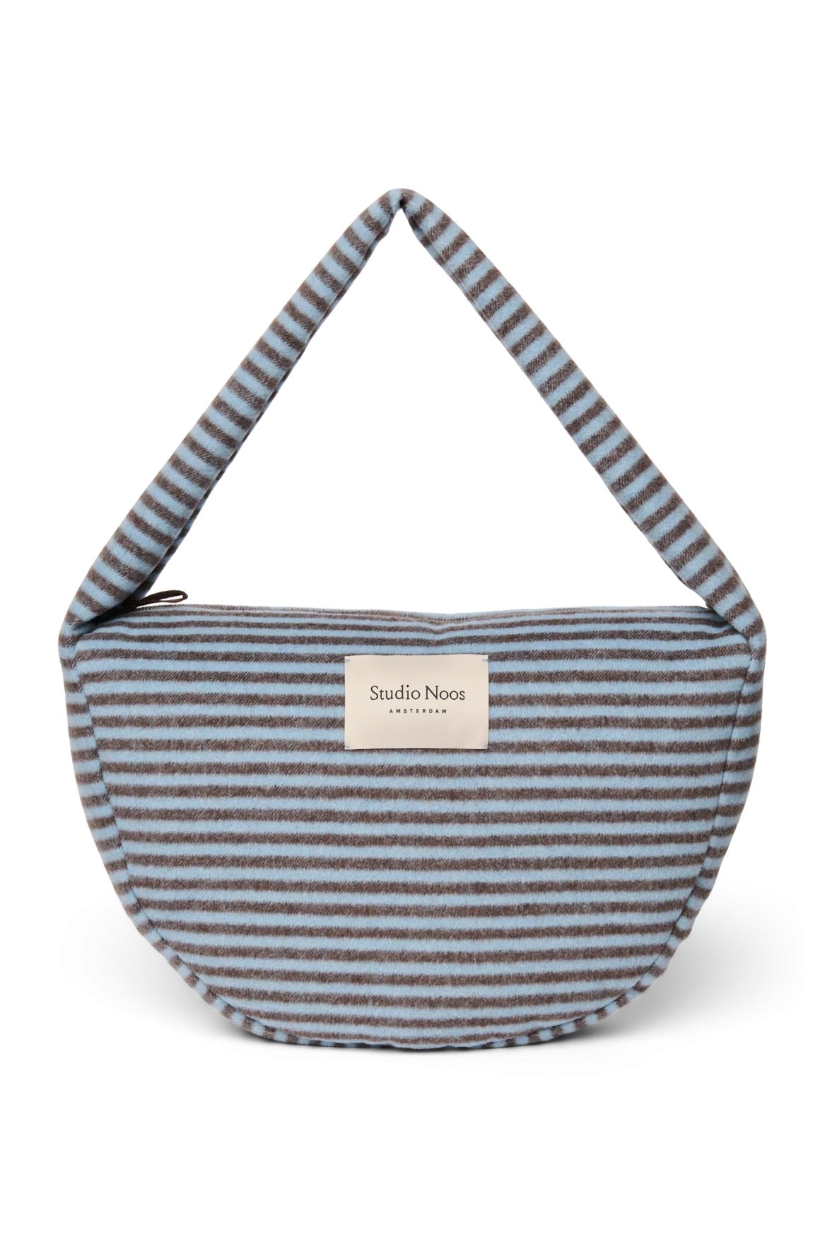 Crossbody taška STUDIO NOOS Light Blue / Brown Stripy Wool | Lavly.cz