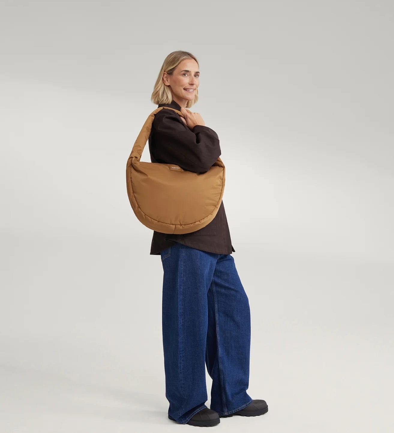 Crossbody taška STUDIO NOOS Brown Technical Puffy | Lavly.cz