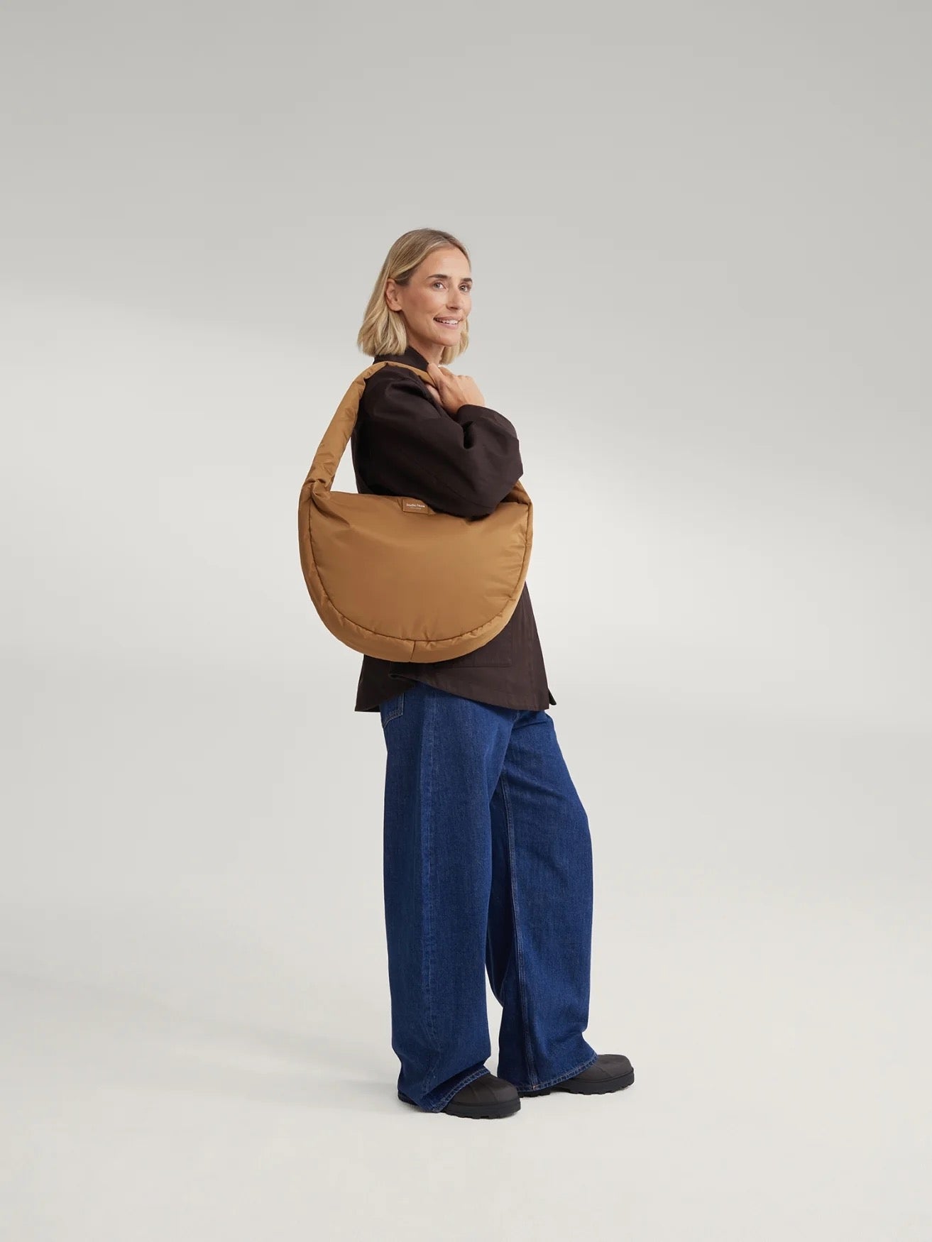 Crossbody taška STUDIO NOOS Brown Technical Puffy | Lavly.cz