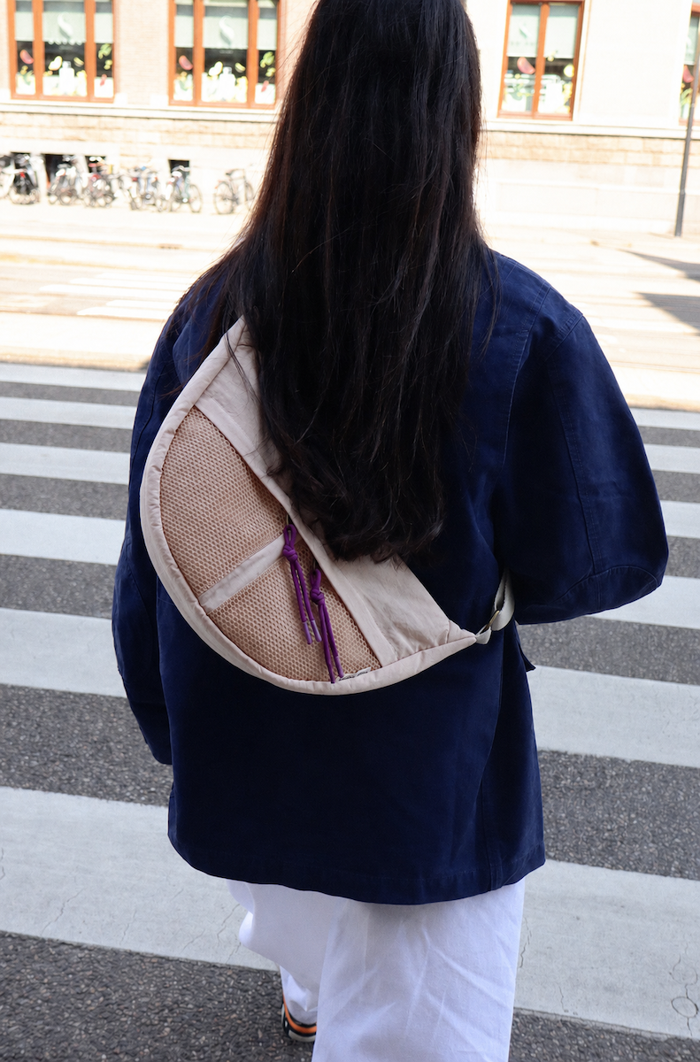 Crossbody ledvinka STUDIO NOOS Oatmeal Patchwork | Lavly.cz