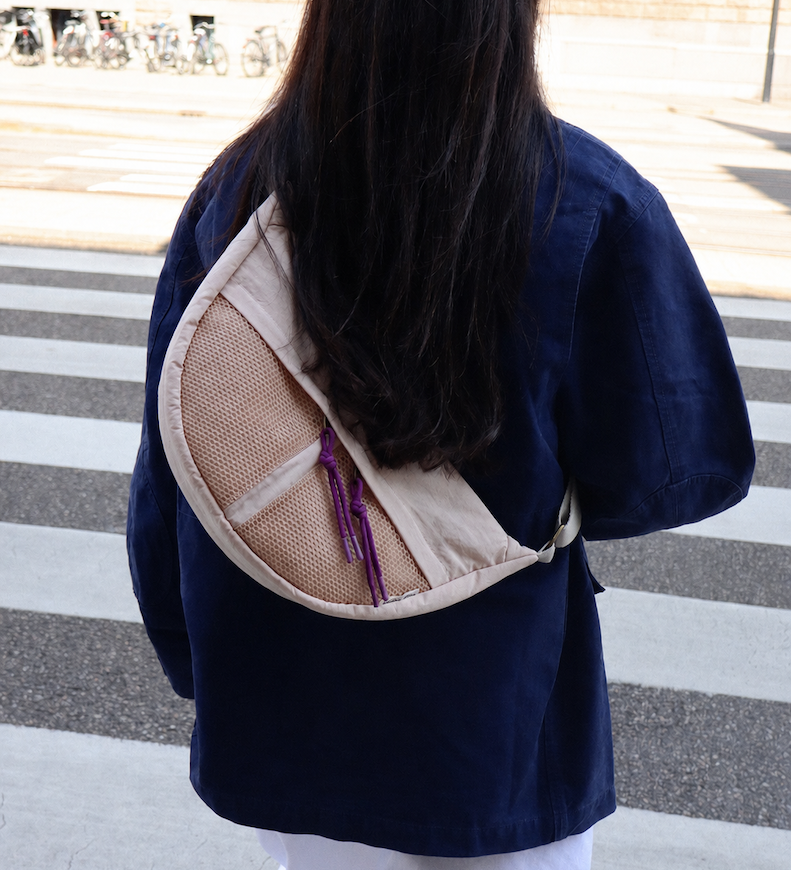 Crossbody ledvinka STUDIO NOOS Oatmeal Patchwork | Lavly.cz