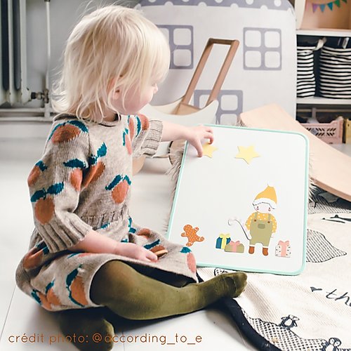 Magnetická tabulka - Zelenomodrá - Lavly