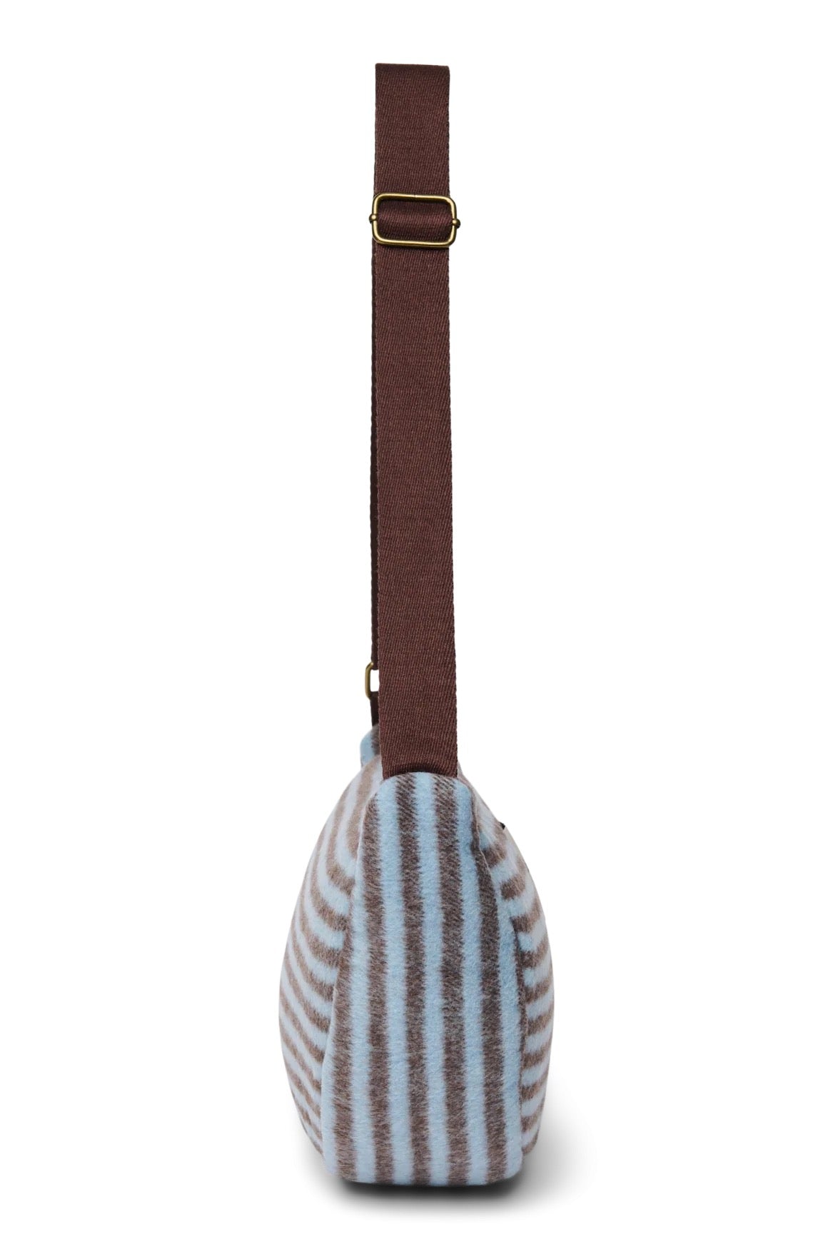 Crossbody ledvinka STUDIO NOOS Light Blue / Brown Stripy Wool | Lavly.cz