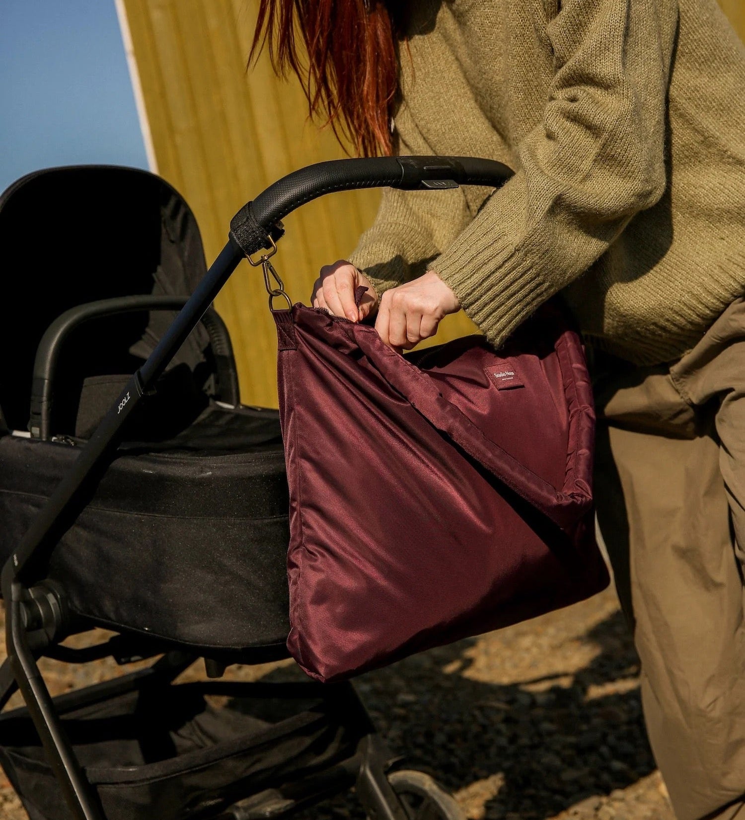 Přebalovací taška STUDIO NOOS Burgundy Technical Puffy | Lavly.cz