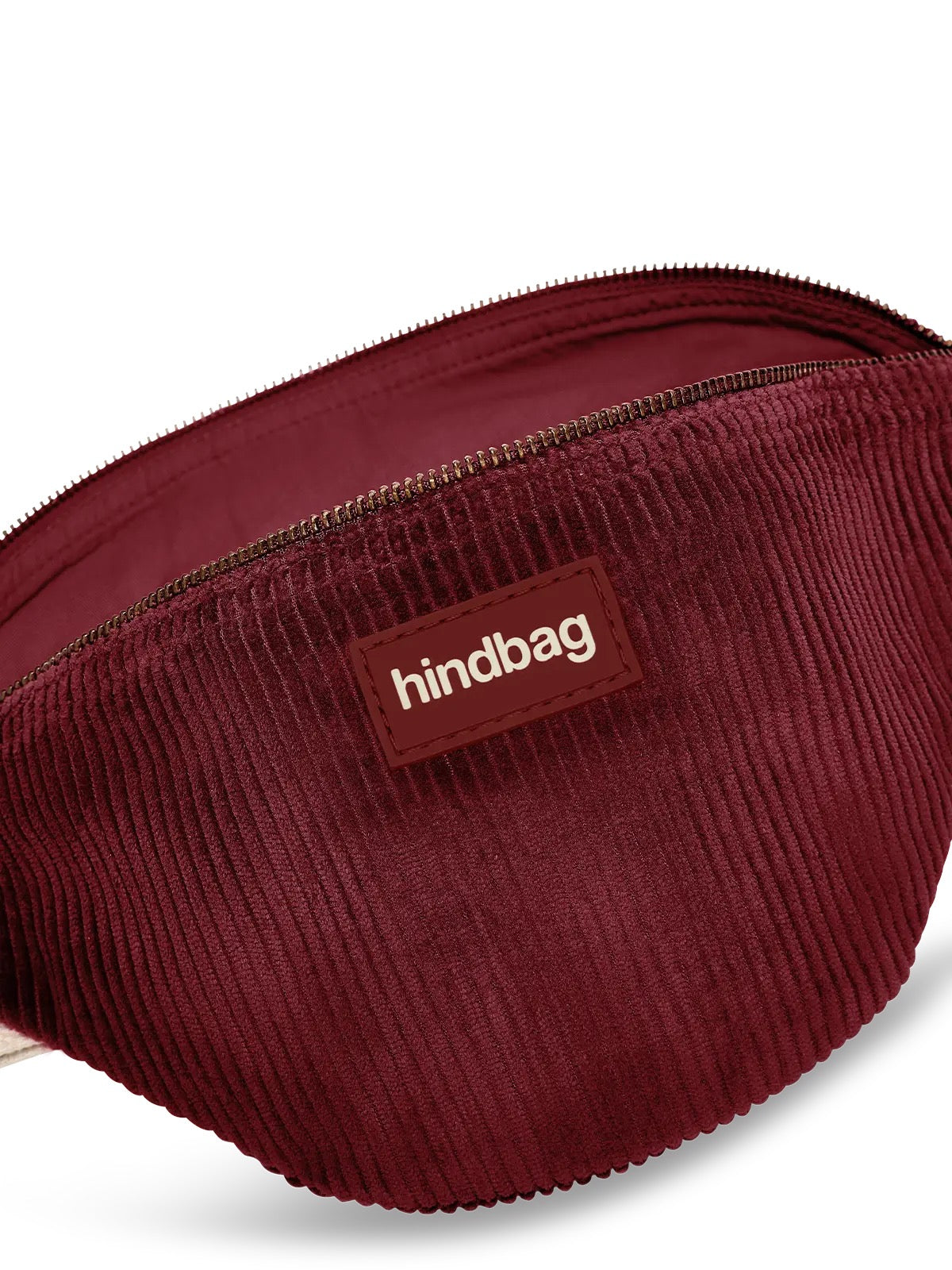 Crossbody ledvinka HINDBAG Olivia Velvet Burgundy | Lavly.cz
