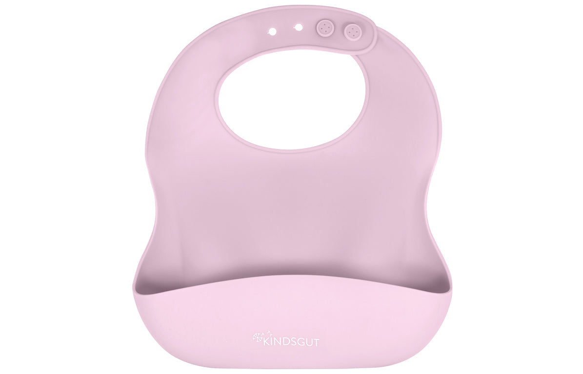 Silikonový bryndáček KINDSGUT delicate pink - Lavly