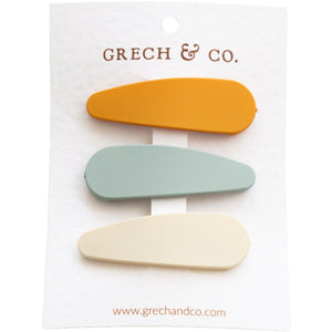 Sponky do vlasov GRECH & CO. - Golden, Light Blue, Buff