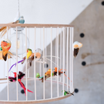 Lustr LAKALUK Birdcage bílý střední - Lavly