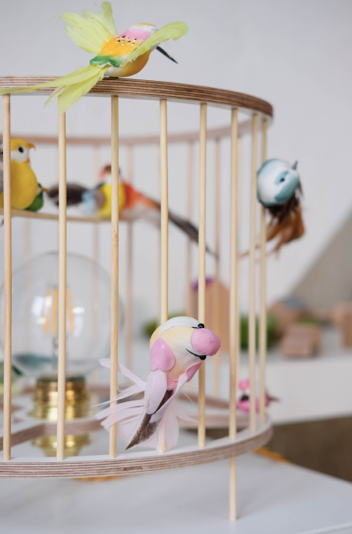 Stolní lampa LAKALUK Birdcage přírodní - Lavly