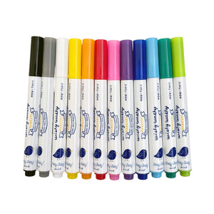 Set 12 zmývateľných farebných fixiek Wishy Washy Markers Mini