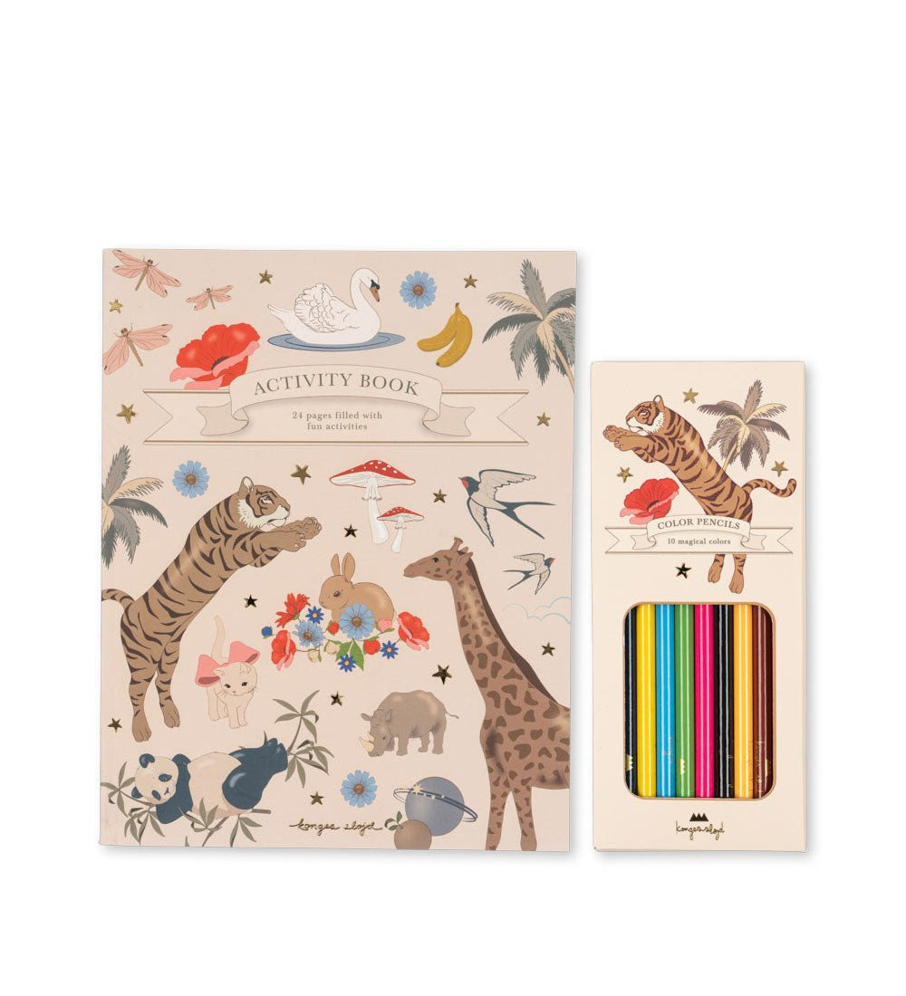 Activity Book s pastelkami KONGES SLOJD | Stylové doplňky pro děti a ženy | Lavly.cz