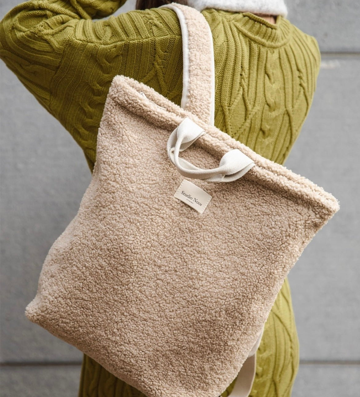 Batoh pro maminky STUDIO NOOS Teddy Ecru | Stylové doplňky pro děti a ženy | Lavly.cz