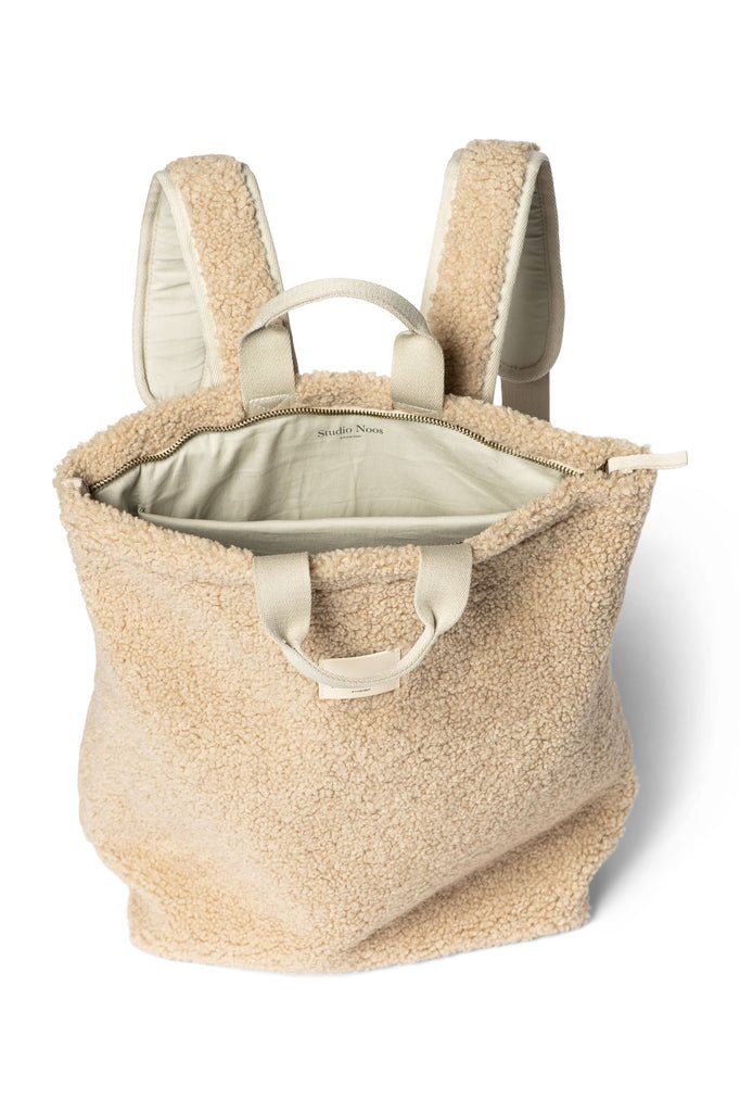 Batoh pro maminky STUDIO NOOS Teddy Ecru | Stylové doplňky pro děti a ženy | Lavly.cz