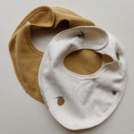 Bavlněné bryndáčky pro miminko KONGES SLOJD Lemon 2 kusy | Stylové doplňky pro děti a ženy | Lavly.cz