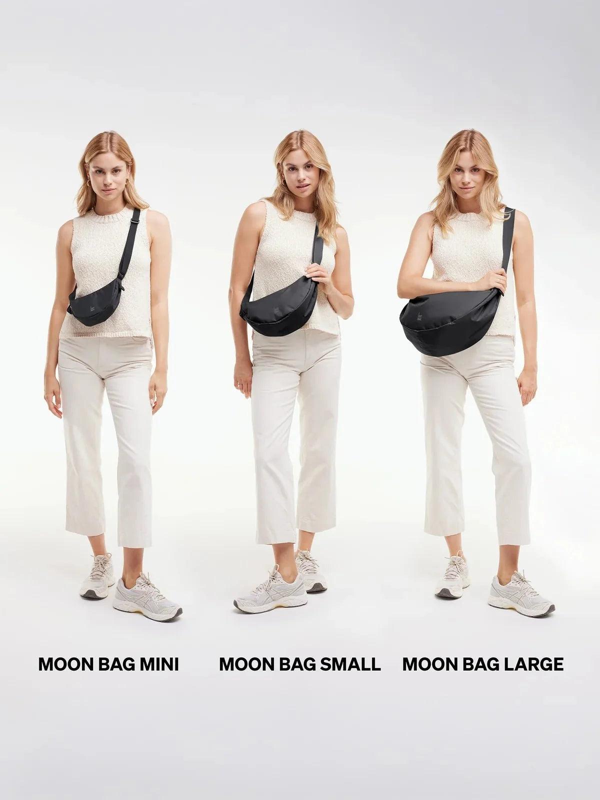 Crossbody ledvinka GOT BAG Moon Mini Black | Lavly.cz