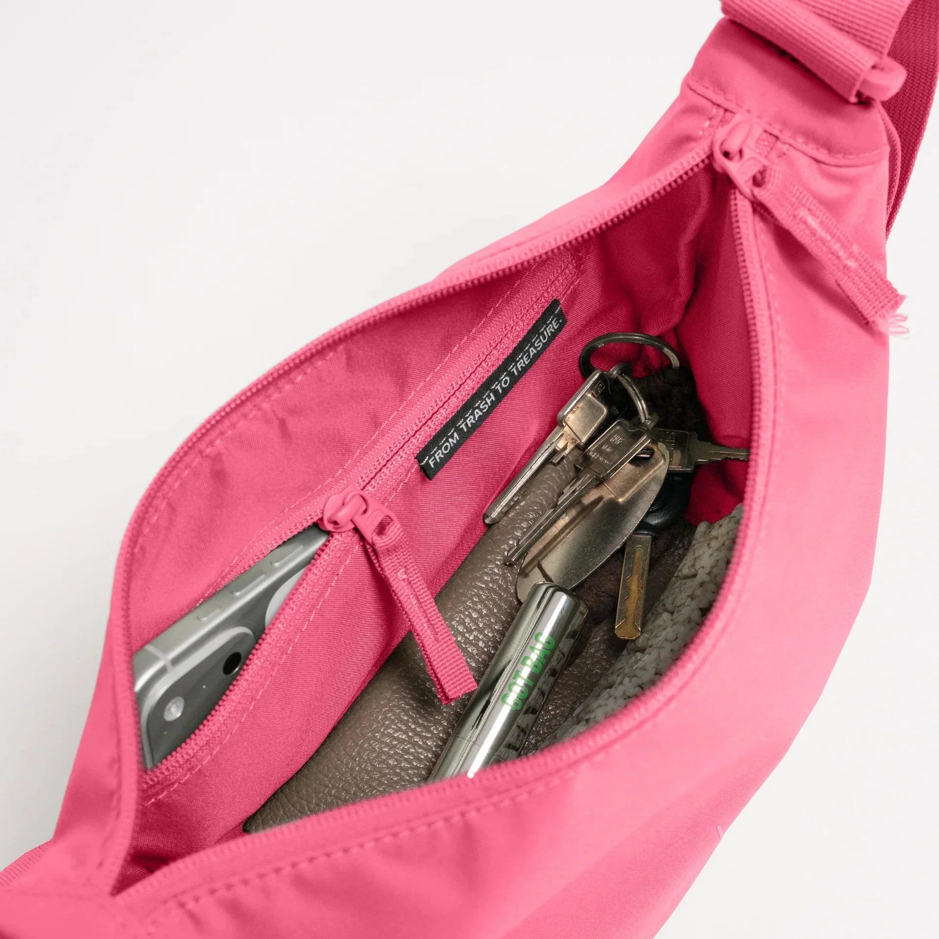 Crossbody ledvinka GOT BAG Moon Small Salina Pink | Lavly.cz