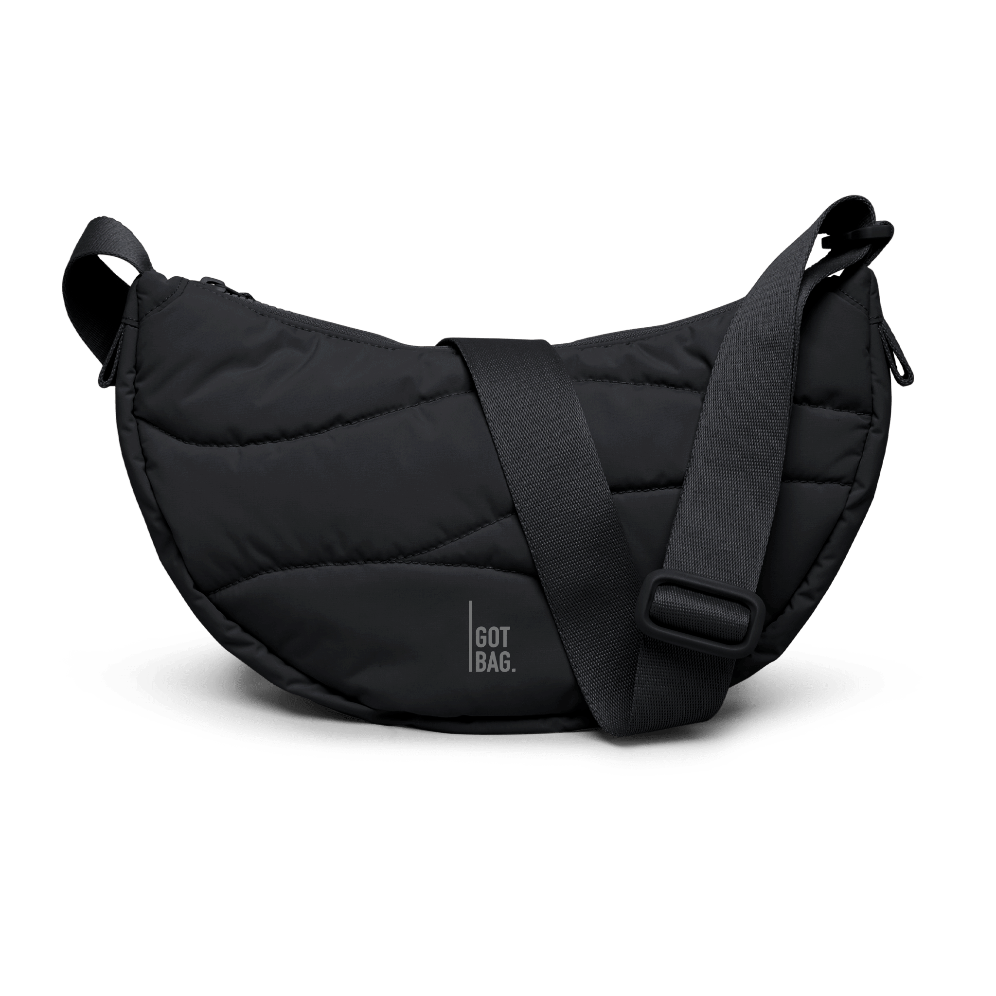 Crossbody ledvinka GOT BAG Wavy Puffer Black | Lavly.cz