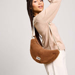 Crossbody ledvinka HINDBAG Andrea Teddy Brown | Lavly.cz