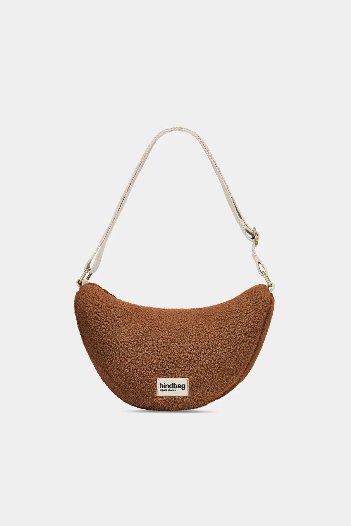 Crossbody ledvinka HINDBAG Andrea Teddy Brown | Lavly.cz