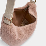 Crossbody ledvinka HINDBAG Andrea Teddy Powder Pink | Lavly.cz