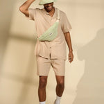 Crossbody ledvinka HINDBAG Olivia Almond Green Terry | Stylové doplňky pro děti a ženy | Lavly.cz