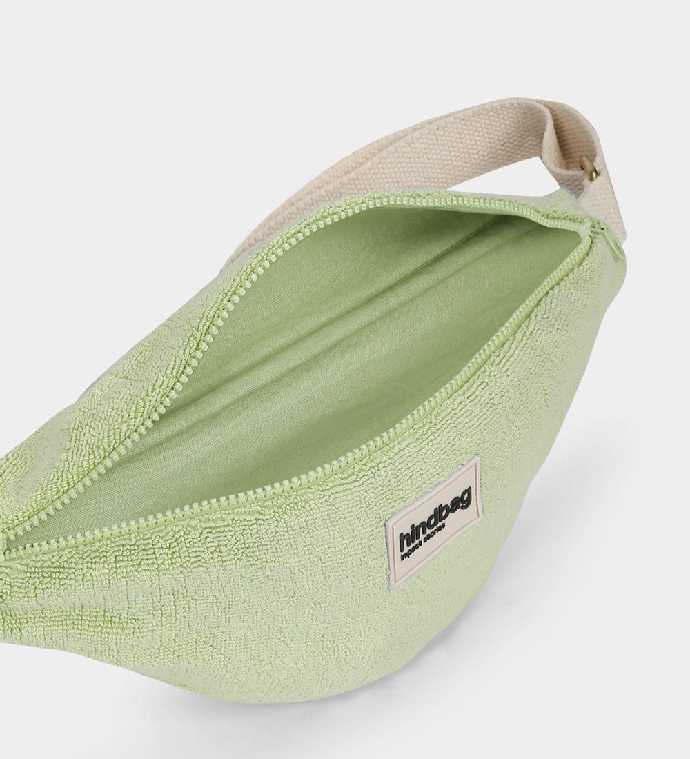 Crossbody ledvinka HINDBAG Olivia Almond Green Terry | Stylové doplňky pro děti a ženy | Lavly.cz
