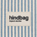 Crossbody ledvinka HINDBAG Olivia Blue Stripes | Lavly.cz