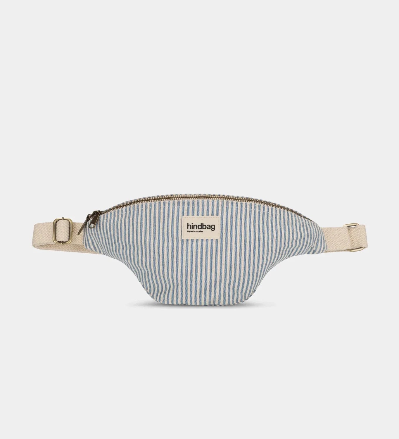 Crossbody ledvinka HINDBAG Olivia Blue Stripes | Lavly.cz