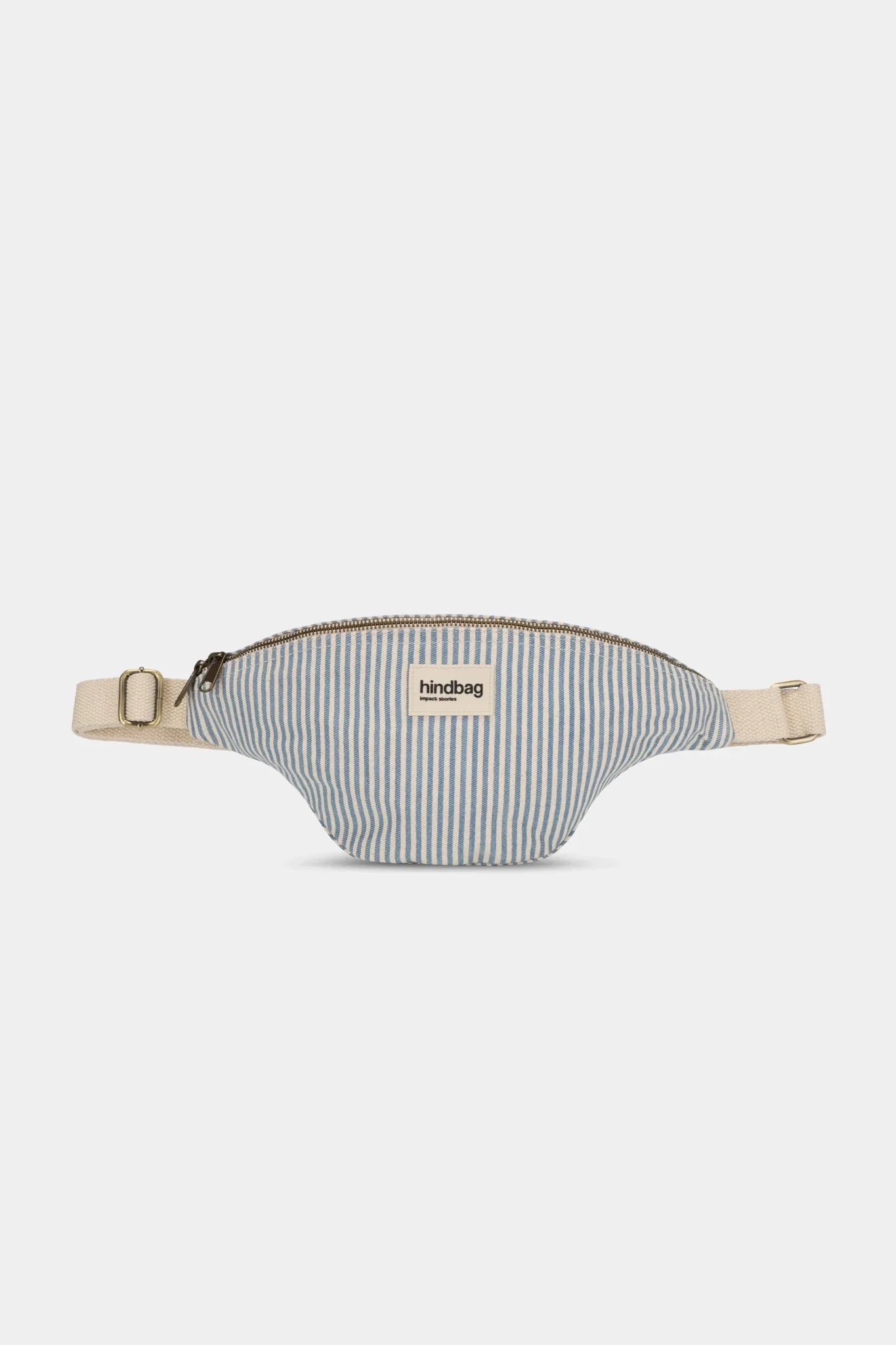 Crossbody ledvinka HINDBAG Olivia Blue Stripes | Lavly.cz