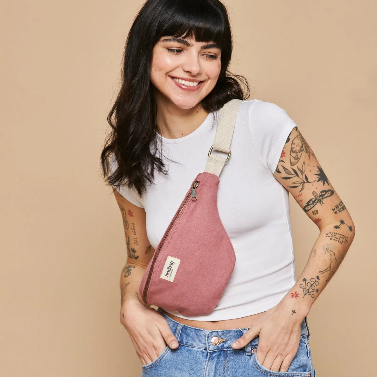 Crossbody ledvinka HINDBAG Olivia Blush Pink | Stylové doplňky pro děti a ženy | Lavly.cz