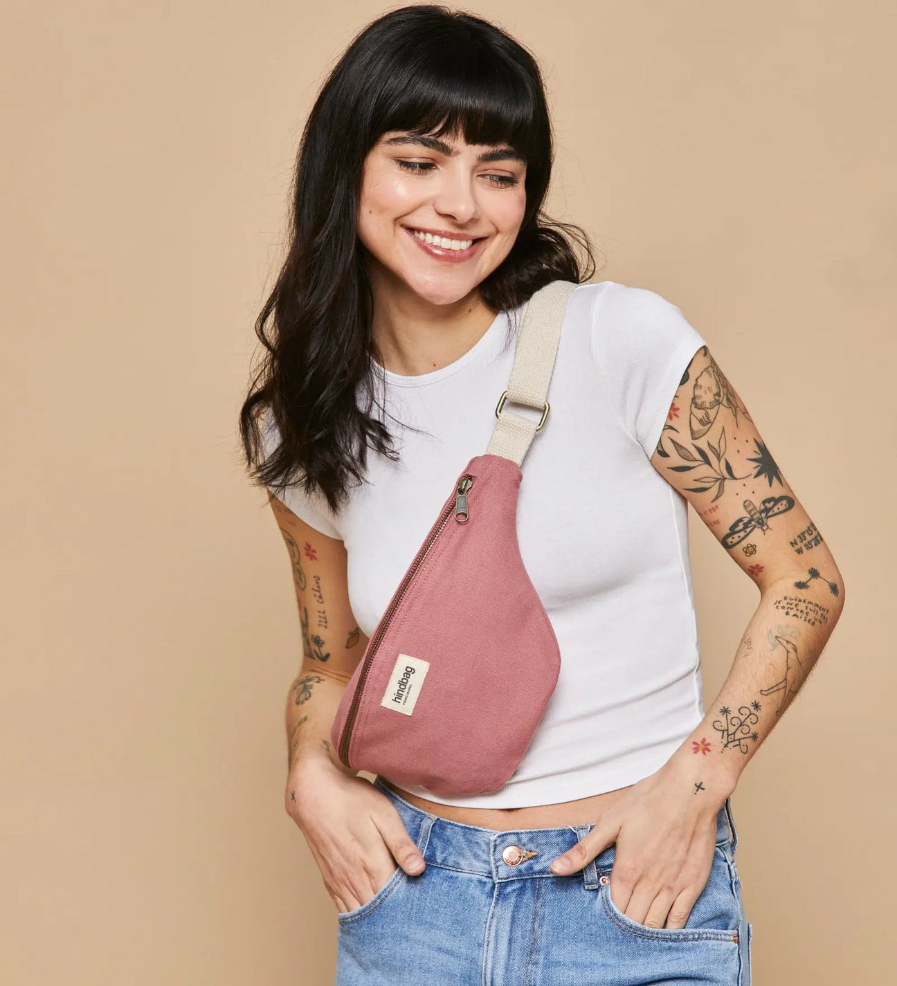 Crossbody ledvinka HINDBAG Olivia Blush Pink | Stylové doplňky pro děti a ženy | Lavly.cz