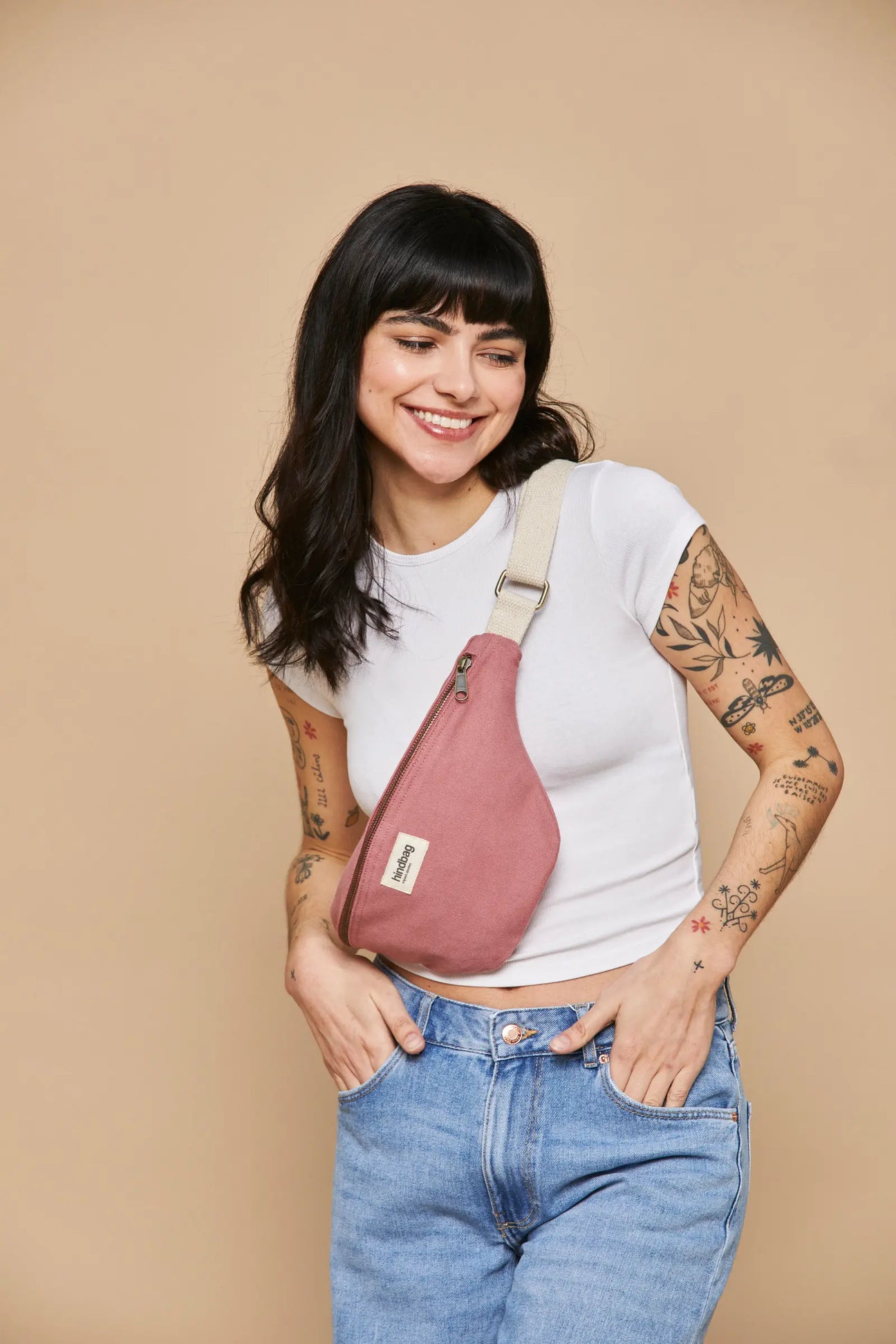 Crossbody ledvinka HINDBAG Olivia Blush Pink | Stylové doplňky pro děti a ženy | Lavly.cz