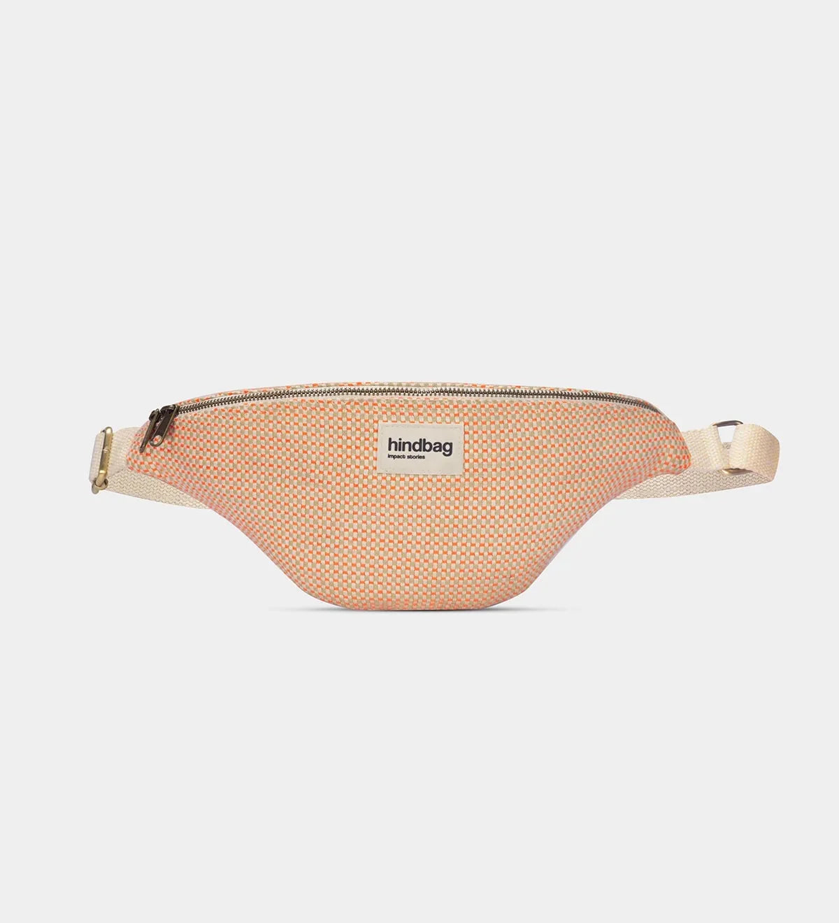 Crossbody ledvinka HINDBAG Olivia Coral Woven | Lavly.cz