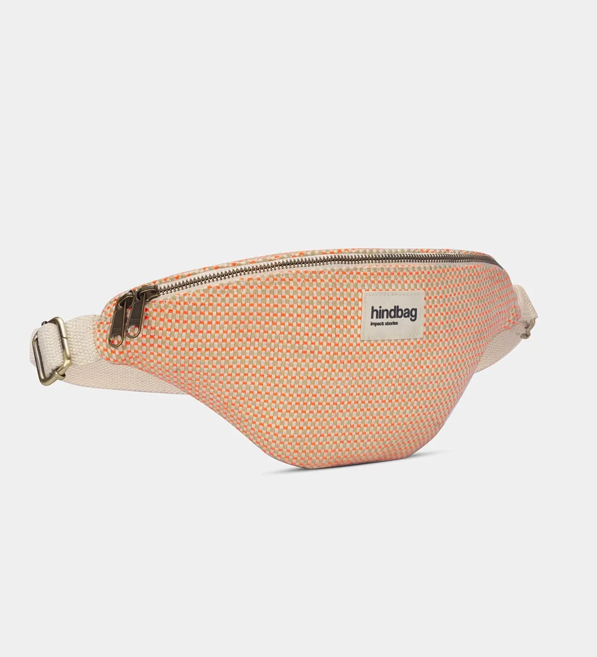 Crossbody ledvinka HINDBAG Olivia Coral Woven | Lavly.cz