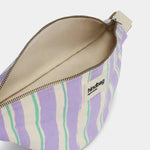 Crossbody ledvinka HINDBAG Olivia Green and Parma Stripes | Lavly.cz