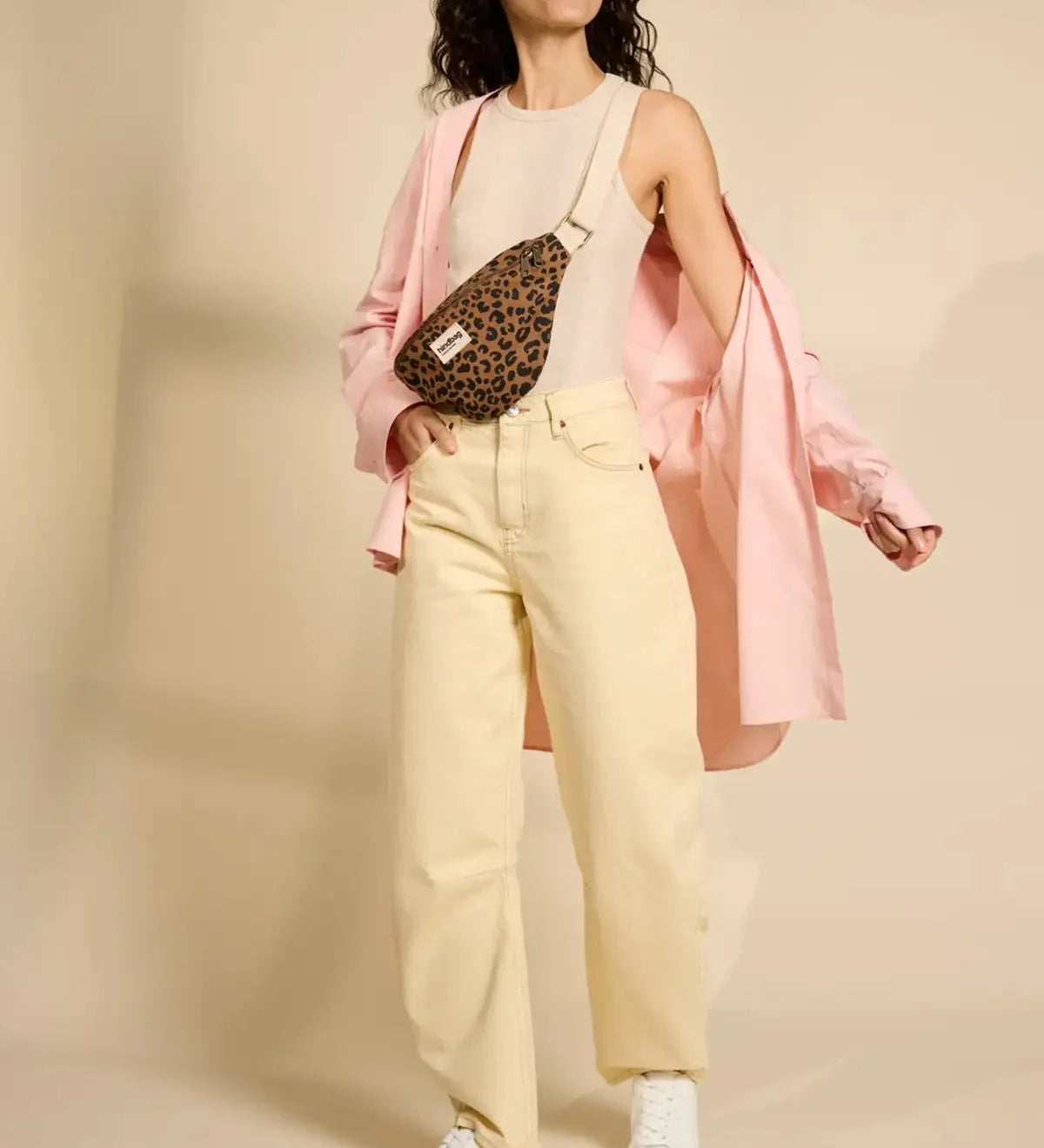 Crossbody ledvinka HINDBAG Olivia Leopard Cinnamon | Lavly.cz