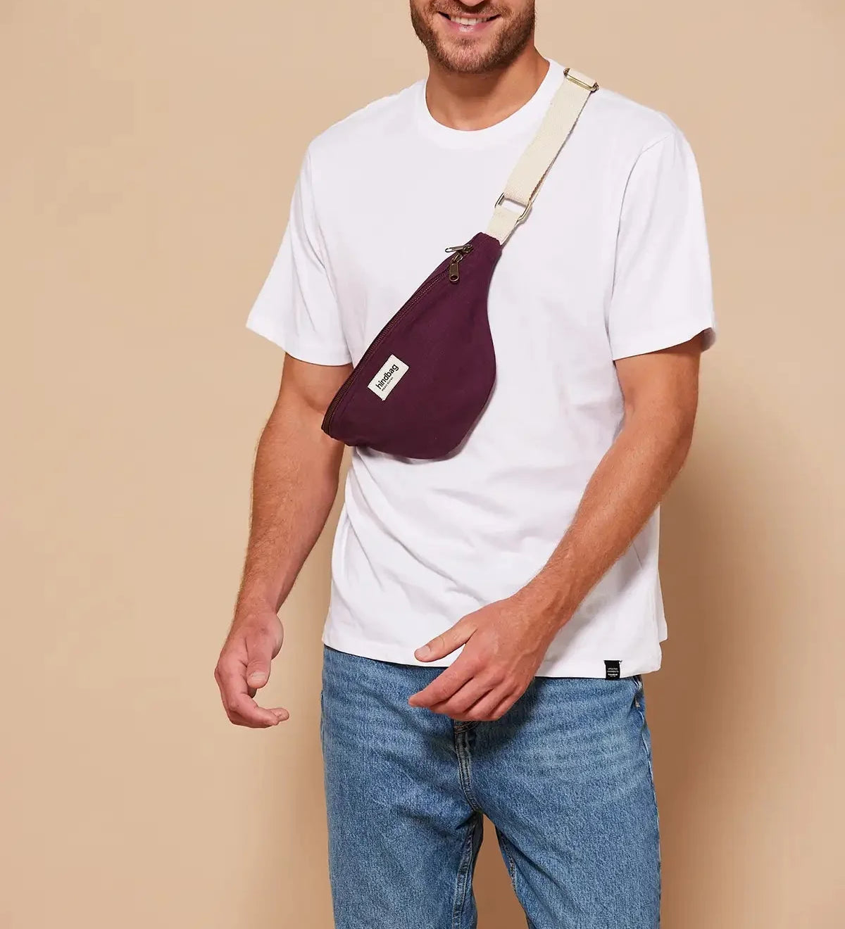Crossbody ledvinka HINDBAG Olivia Plum | Lavly.cz